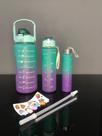 Kit Garrafas Squeeze - Verde&Roxo