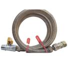 kit gás encanado fogão forno cooktop válvula reta mang 1 mt