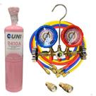 Kit Gas R410 Manifold R22 r134 r404 Par Adaptador R410a