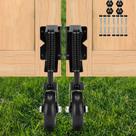 Kit Gate Wheel Spring Loaded Caster de 4,3 polegadas, pacote com 2 unidades, preto