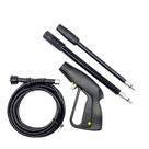 Kit Gatilho Extensor Bico Leque e Mangueira para Lavadora Encaixe Fino M14