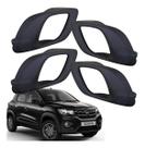 Kit Gatilho Maçaneta Interna Dianteiro Traseiro Preto Kwid