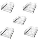 KIT Gaveta Fruteira 47Lx45Px13A cm Aramada Cromada 5unidades