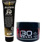Kit Gel 30 Ervas Power 300g + Super Gel 30 Ervas 150g