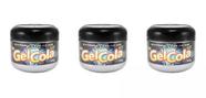 Kit Gel Cola Extra Fixador Silver Line 500g C3 Unid