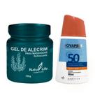 Kit Gel de Alecrim Para Suavizar Dor e Tensão Muscular + Protetor Solar Nova Pele 50 FPS