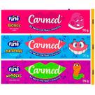 Kit Gel Dental Fini Beijos 70g + Dentadura 70g + Minhoca 70g