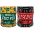 Kit Gel Massageador Arnica Pura 200g + Pomada Massageadora Cascavel 200g Kit Gel Massageador Arnica Pura 200g + Pomada Massageadora Cascavel 200g