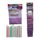 Kit geladinho fliper cremoso 1 cartela 10 unidades uva