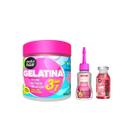 Kit Gelatina 3X1 +Óleo Ceramida+ Uni Hidratação 17ml -NatuHair Kit Gelatina 3X1 +Óleo Ceramida+ Uni Hidratação 17ml -NatuHair