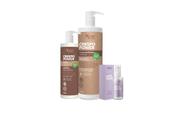 Kit Gelatina 500ml Crm de pentear 1l Crespo E Reparador 60ml