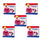 Kit Gelatina Cereja Zero Açúcar - Lowçucar 5 Unidades 10g