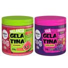 Kit Gelatina Salon Line Kids Melancia + Uva 550g Kit Gelatina Salon Line Kids Melancia + Uva 550g