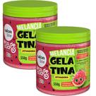 Kit Gelatina Salon Line Todecacho Melancia Kids 550g - 2 Unidades