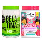 Kit Gelatina Salon Line todecacho Super Definição 1Kg E Creme De Pentear Salon Line Infantil Salon Line Kids Sem Nós 1Kg