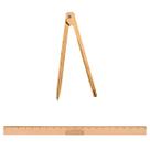 Kit Geométrico do Professor Mdf/Pinus Com Régua 1 Metro e 1 Compasso Para Giz 40 cm