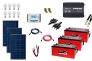 Kit Gerador de Energia Solar Off Grid 450Wp