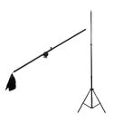 Kit Girafa e Tripé de iluminação para estúdio fotográfico