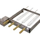 Kit Giratório BaixoChurrasqueira em Inox 3 Espetos Bivolt