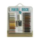 Kit Giz 24 Cores + Verniz Para Reparos Em Mdf/madeira