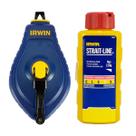 Kit Giz Carretel Linha C/ Marcador 30m Vermelho Irwin Kit Giz Carretel Linha C/ Marcador 30m Vermelho Irwin