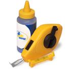Kit Giz De Linha E Marcador Nível 30m Para Pedreiro Gesseiro Kit Giz De Linha E Marcador Nível 30m Para Pedreiro Gesseiro