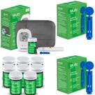 Kit glicocheck care plus 210 tiras + 200 lanceta multi saúde