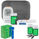 Kit glicocheck care plus 60 tiras + 100 lancetas multi saúde Kit glicocheck care plus 60 tiras + 100 lancetas multi saúde