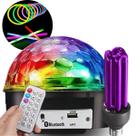 Kit Globo Colorido Bluetooth Led Rgb Usb Mp3 e Lâmpada NEON Kit Globo Colorido Bluetooth Led Rgb Usb Mp3 e Lâmpada NEON