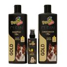 Kit Gold Max PowerPets Shampoo Colônia e Condicionador