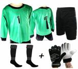 Kit Goleiro 4 x 1 Bermuda FAIR vrd esc Infantil - Playfair