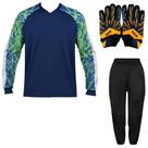 Kit Goleiro Infantil Camisa Napoli + Calça TRB + Luva DRB