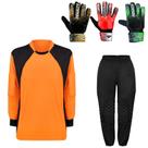 Kit Goleiro Juvenil Camisa + Calça Acolchoada + Luva De Goleiro Penalty