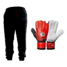 Kit Goleiro Luva Poker E Calça Estofada