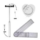 Kit Goniômetro Grande + Fita Imc + Martelo Buck Fisioterapia