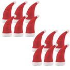 Kit Gorrinho Papai Noel 10cm Decoração Garrafa 12pç- Magizi Kit Gorrinho Papai Noel 10cm Decoração Garrafa 12pç- Magizi
