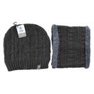 Kit Gorro de Frio e Cachecol Estilo Gola - Preto Kit Gorro de Frio e Cachecol Estilo Gola - Preto
