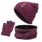 Kit Gorro Touca + Cachecol Gola + Luva Touch Screen P/ Frio
