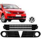 Kit Grade Central E Laterais Com Milha Parachoque Gol/voyage G5 + Emblema