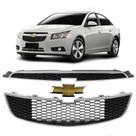 Kit Grade Cruze 2010 Até 2014 Completa Friso Cromado Com Emblema