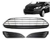 Kit Grade Dianteira Para-choque New Fiesta 2013-2017 Cromado