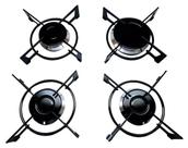 Kit Grade Trempe+difusor+espalha Chama Fogão Cooktop Fischer
