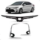 Kit grades para corolla 2020 a 2024 com frisos cromados