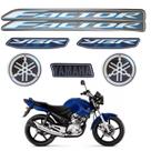 Kit Gráfico Adesivo Completo Ybr 125 Factor 125 2009 Azul Kit Gráfico Adesivo Completo Ybr 125 Factor 125 2009 Azul