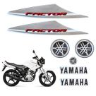 Kit Gráfico Adesivo Completo Ybr Factor 125 2014 Branco Kit Gráfico Adesivo Completo Ybr Factor 125 2014 Branco