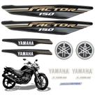 Kit Gráfico Adesivo Completo Ybr Factor 150 ED 2019 2020 2021 Preto Kit Gráfico Adesivo Completo Ybr Factor 150 ED 2019 2020 2021 Preto