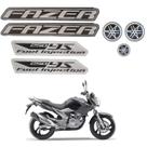 Kit Gráfico Adesivo Completo Ys250 Fazer 250 2012 2013 Preto
