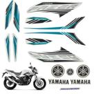 Kit Gráfico Adesivo Completo Ys250 Fazer 250 2016 Branco