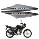 Kit Gráfico Adesivo Tanque Ybr 125 Factor 125 2014 Preto