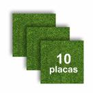 KIT Grama Sintética Placa de tapete Artificial 25cm x 25cm Para Decoração De Casa Jardim Gramado e enfeites